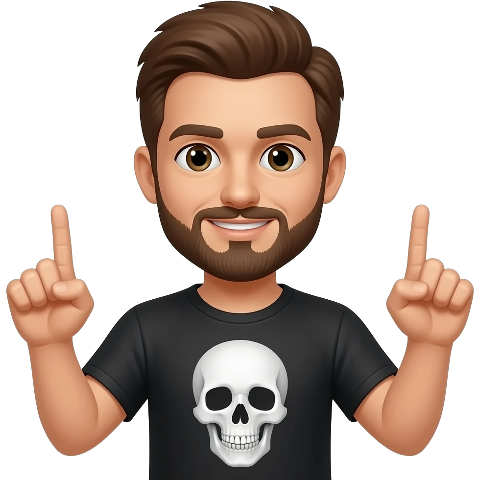 🖕🏻💀🖕🏻 emoji