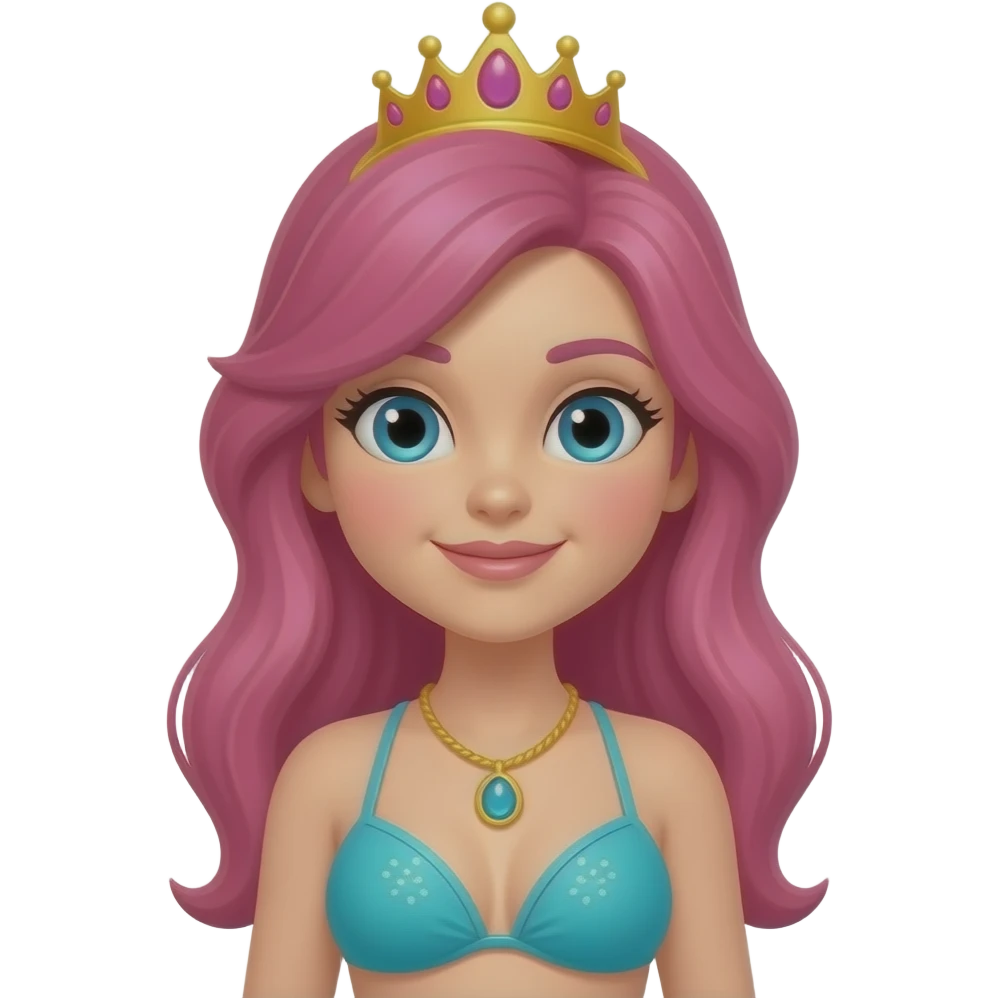Pink Pilates princess turquoise summer naked bikini emoji