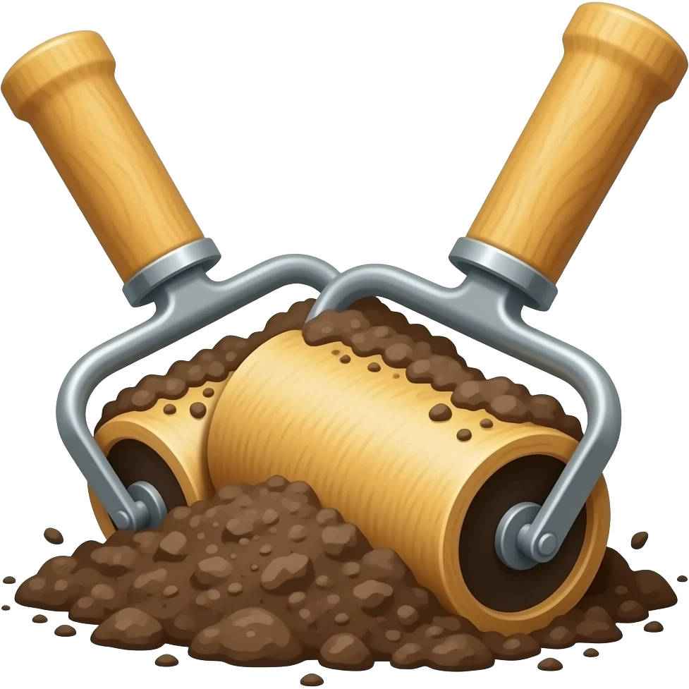 2 drum roller for dirt emoji