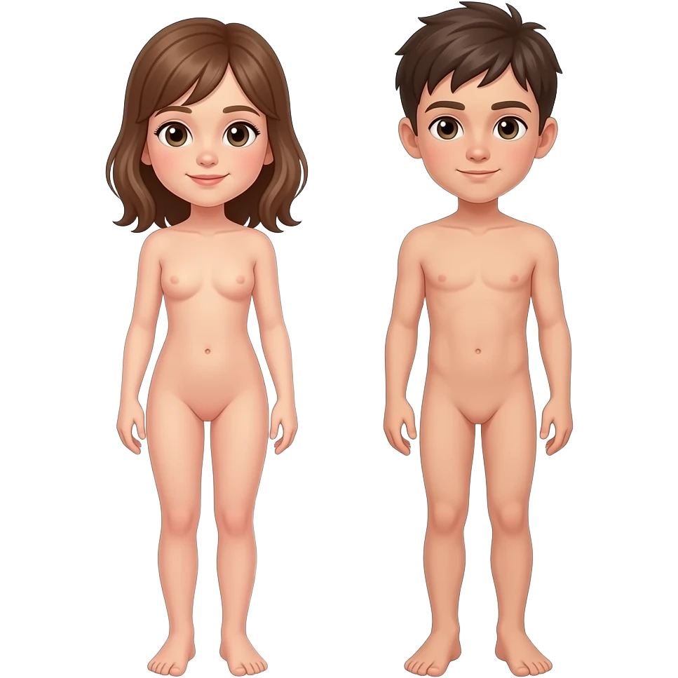 Mädchen 14 jahre alt und ein Junge 14 jahre alt. Ich will den ganzen Körper sehen. Und beiden sind komplett nackt. emoji