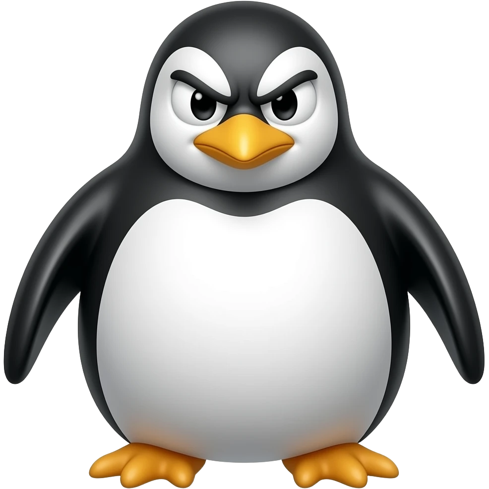 angry penguin emoji