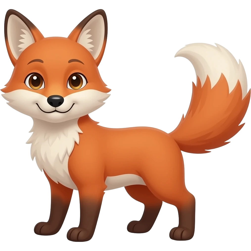 Tails the fox full body emoji
