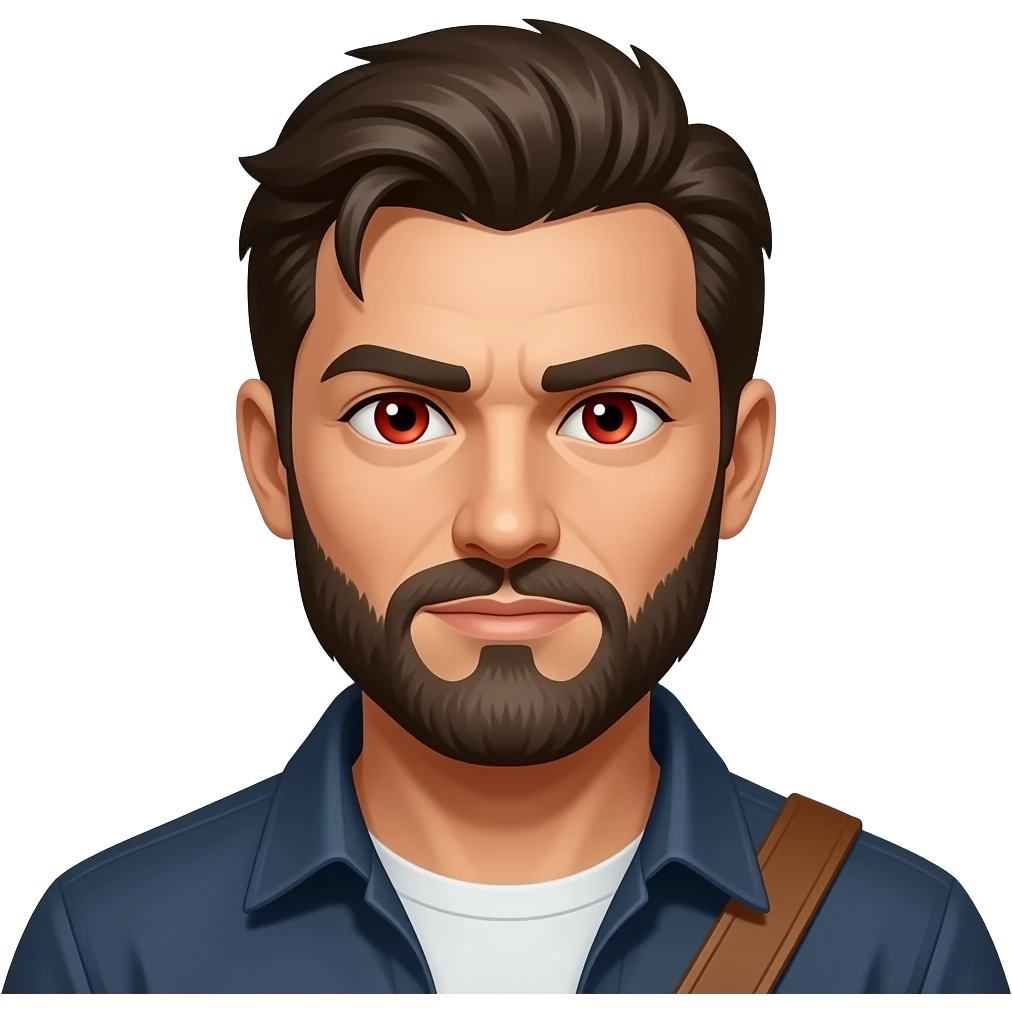 red eye warrior man emoji