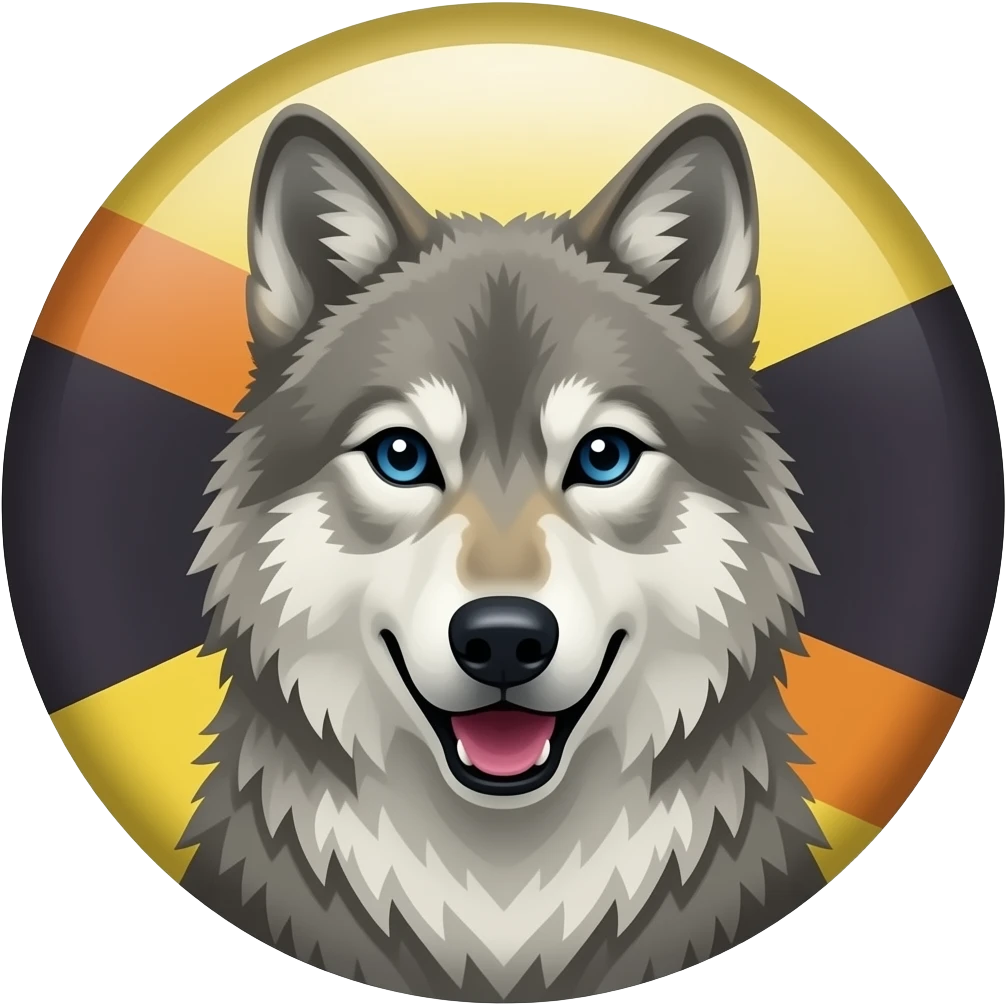 Даргинский флаг с волком emoji