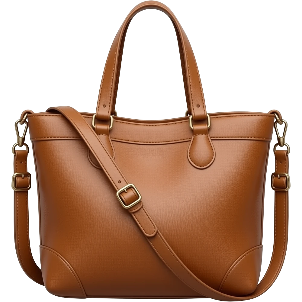 leather slouchy tote bag emoji