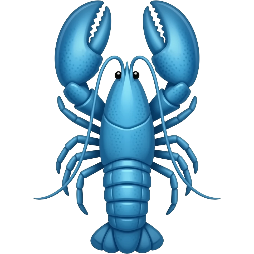 blue lobster emoji