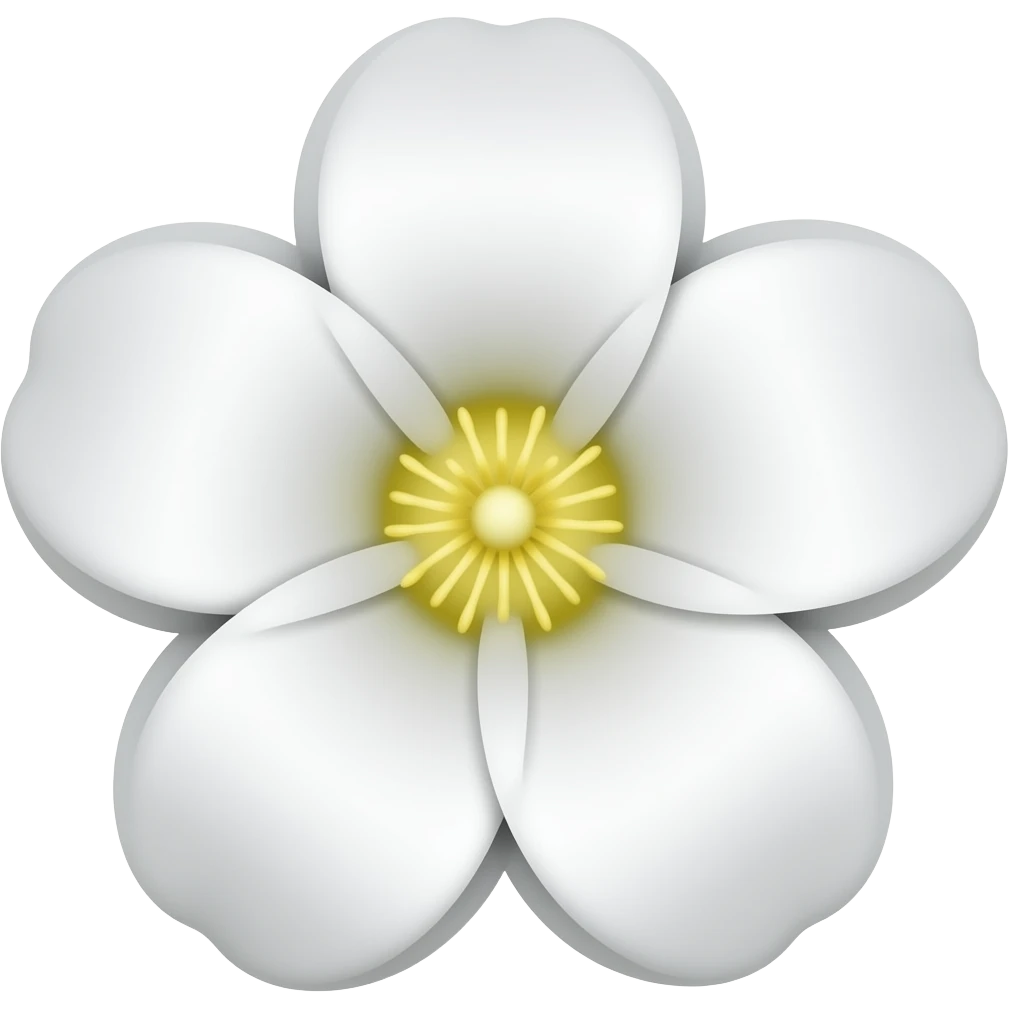 Flor blanca emoji