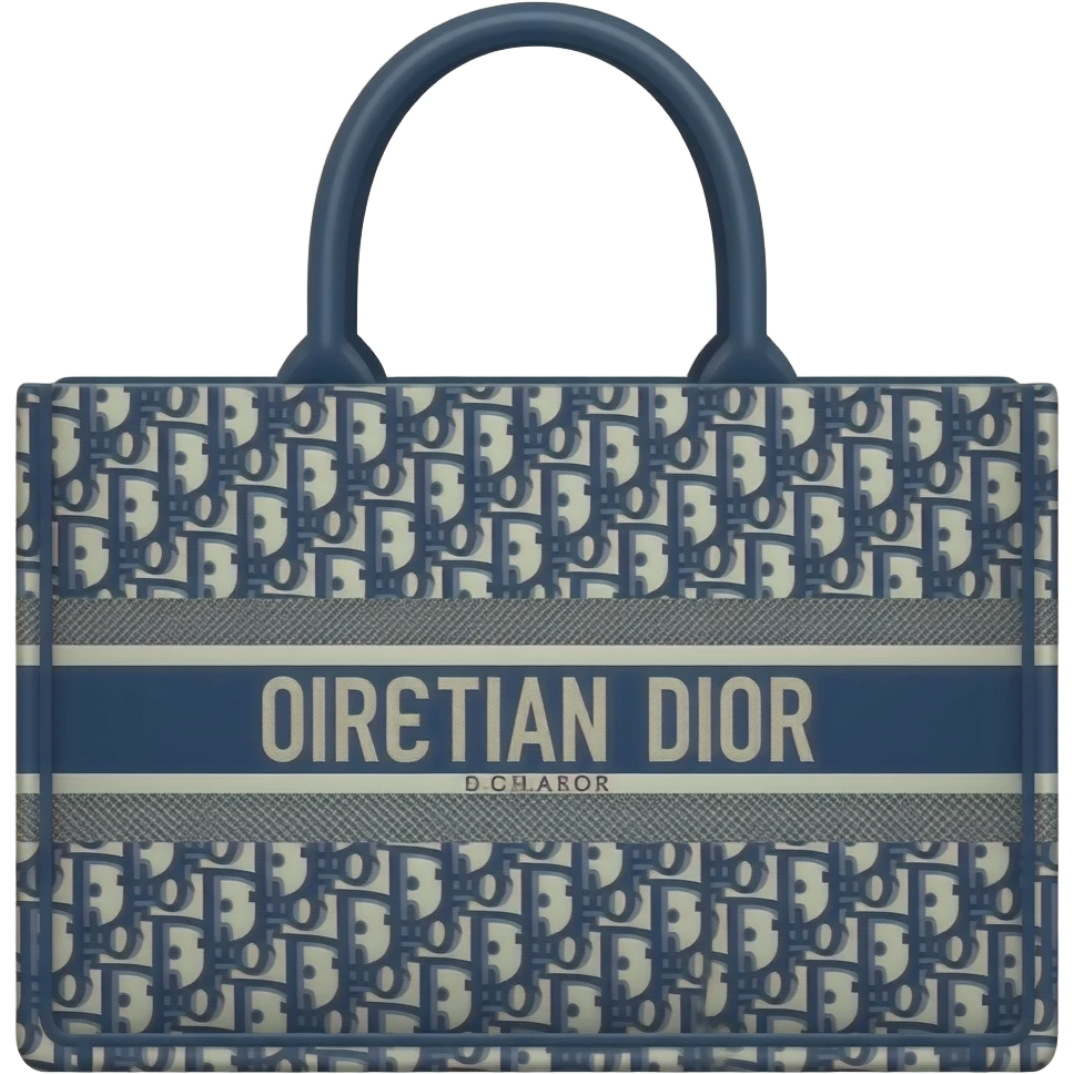 blue dior tote bag emoji
