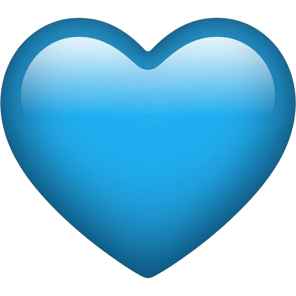 blue heart emoji