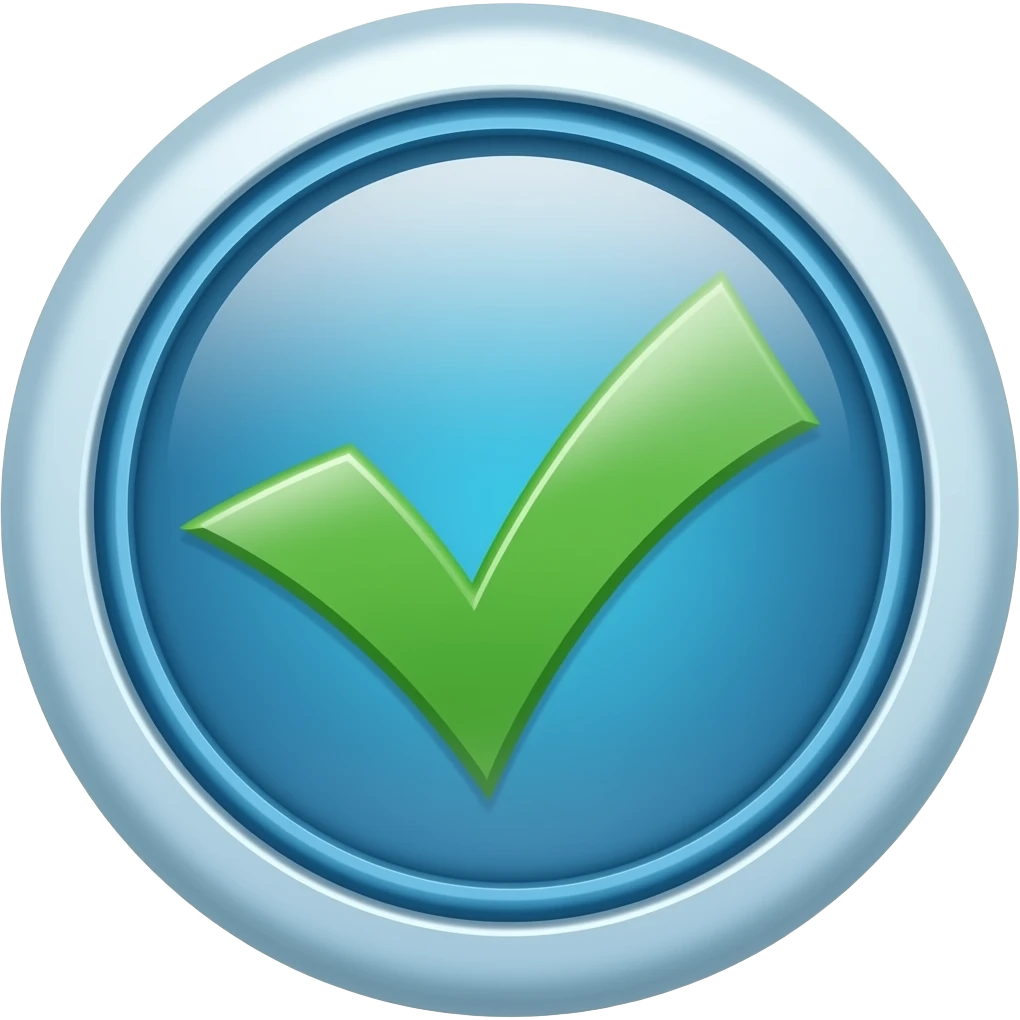 علامة التوثيق الزرقاء emoji