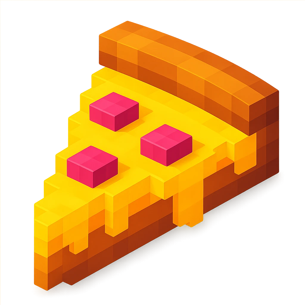 pizza with extra cheese emoji