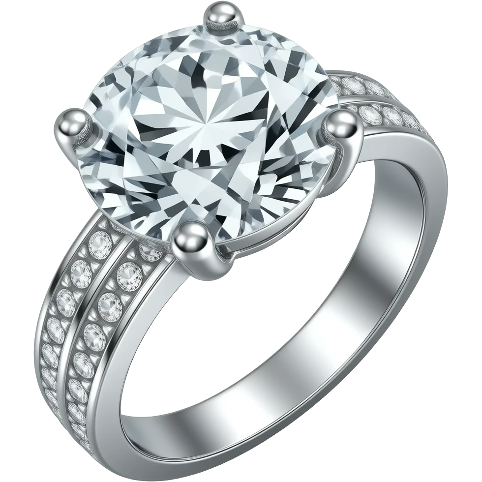 fancy diamond ring emoji