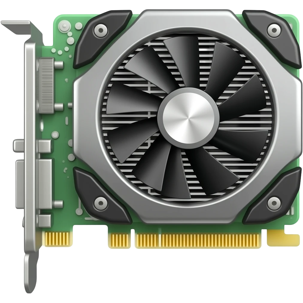 GPU 3d rectangular video card emoji