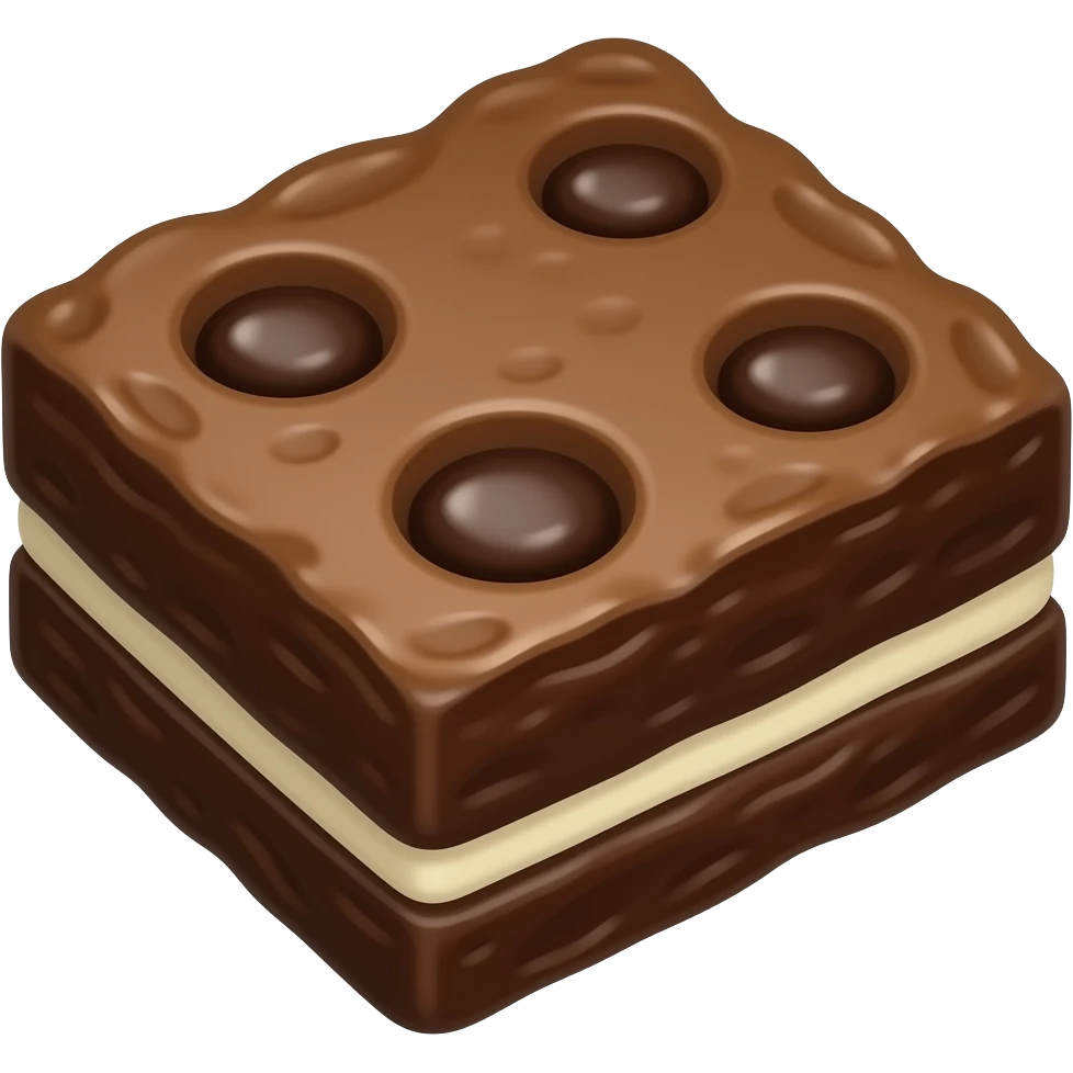 A cosmic brownie emoji