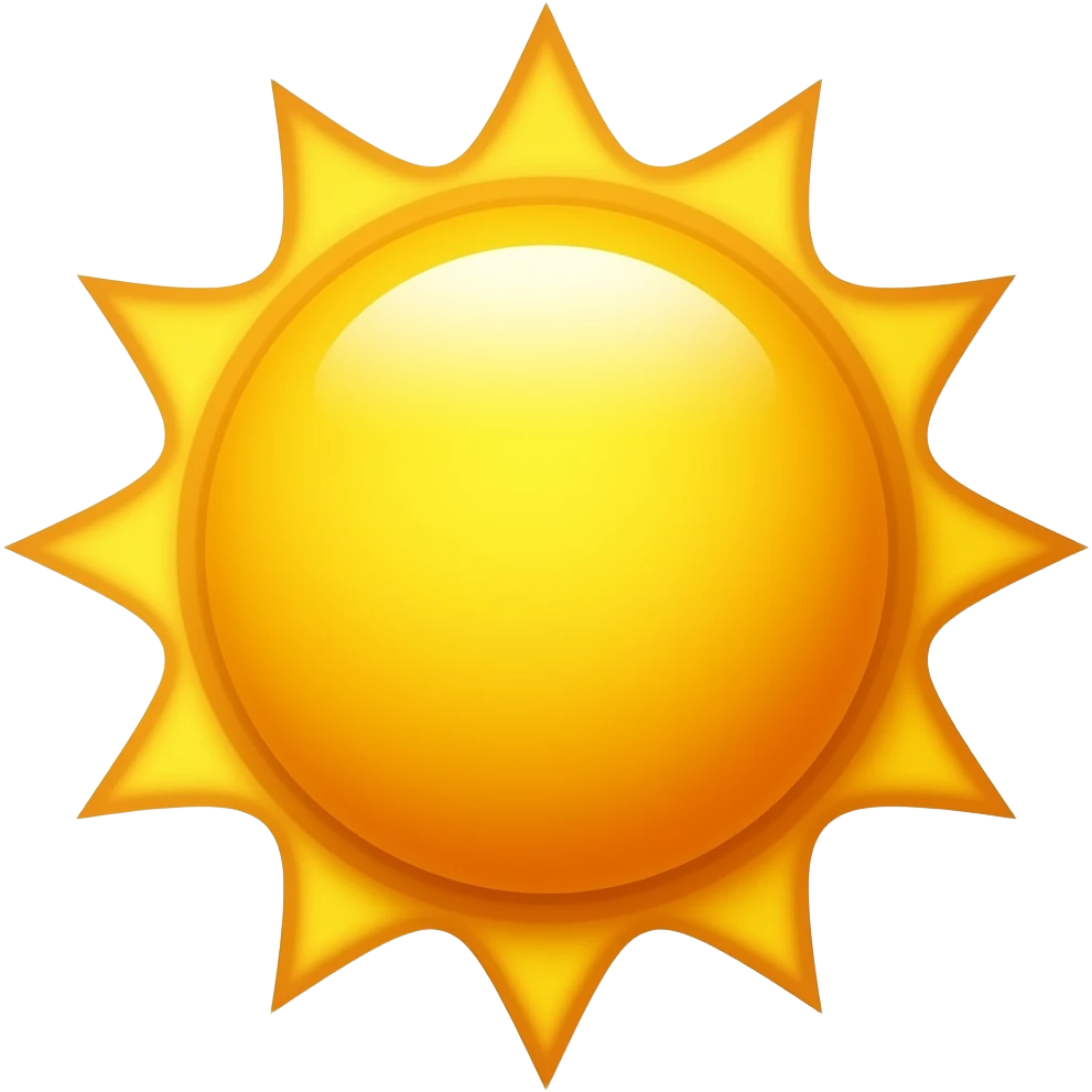 Sun emoji