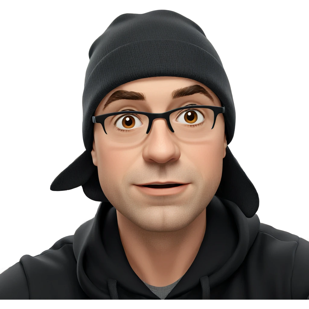 boy wearing beanie indoors emoji