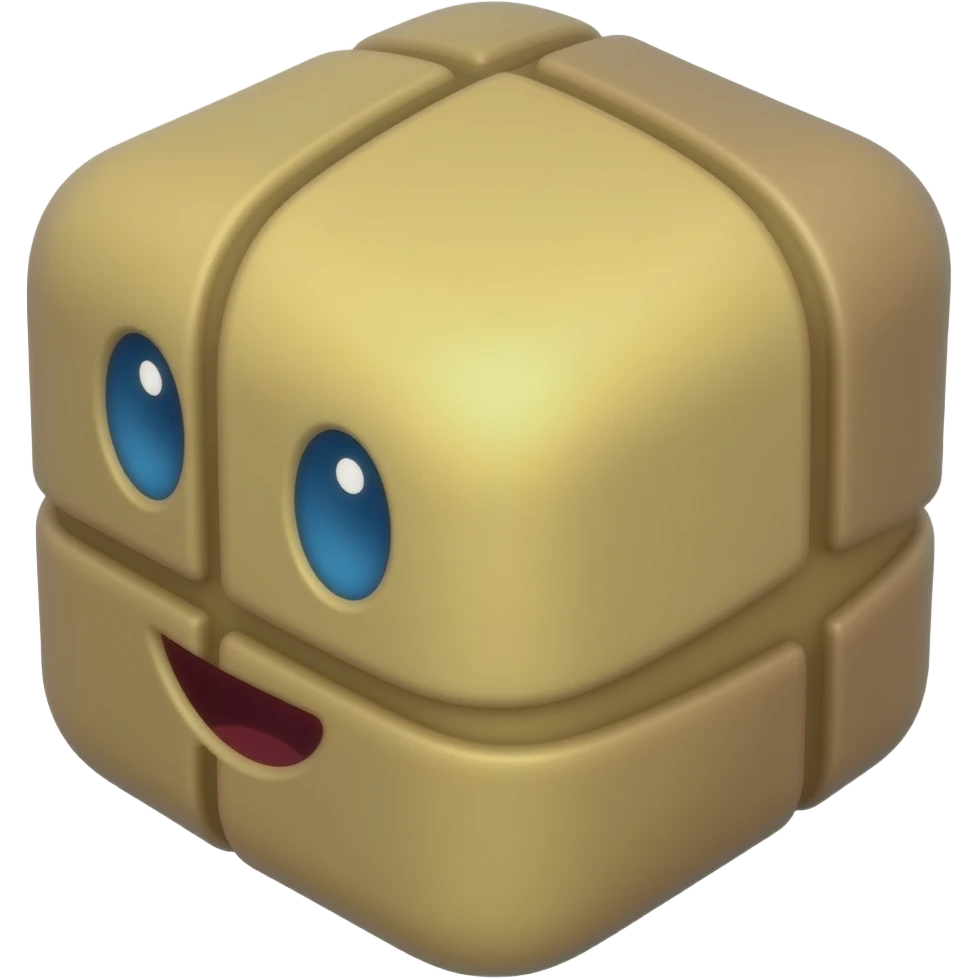 Gemotery Dash Silly Cube emoji