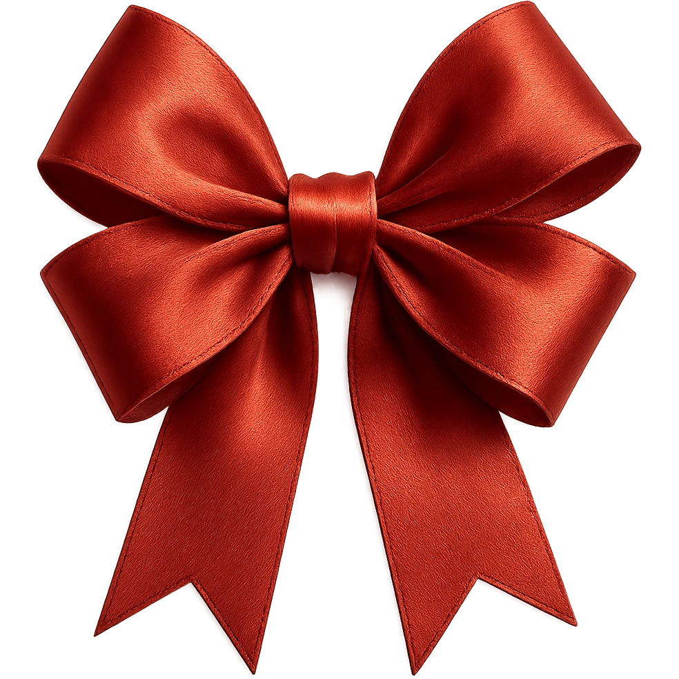 New year bow, remove background emoji