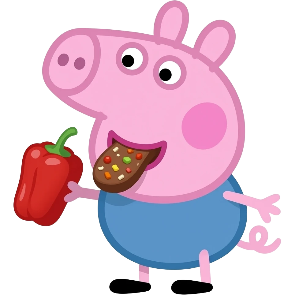 Pepper beef Peppa Pig emoji