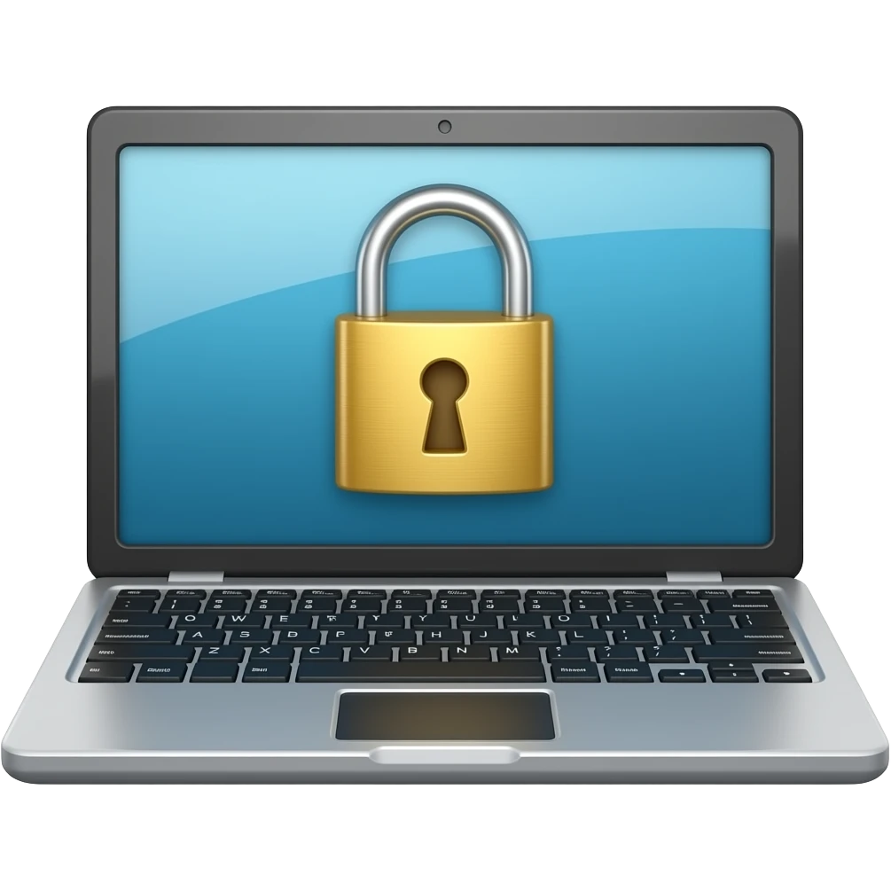 laptop candado emoji