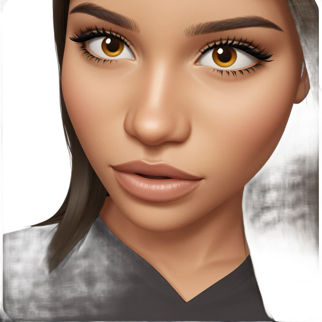 realistic portrait of a girl emoji