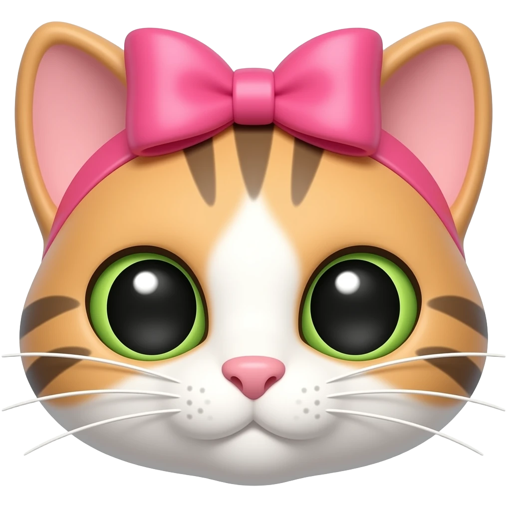 cat ear with a bow emoji
