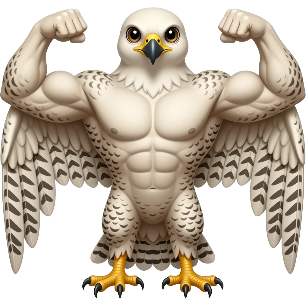 falcon with biceps emoji
