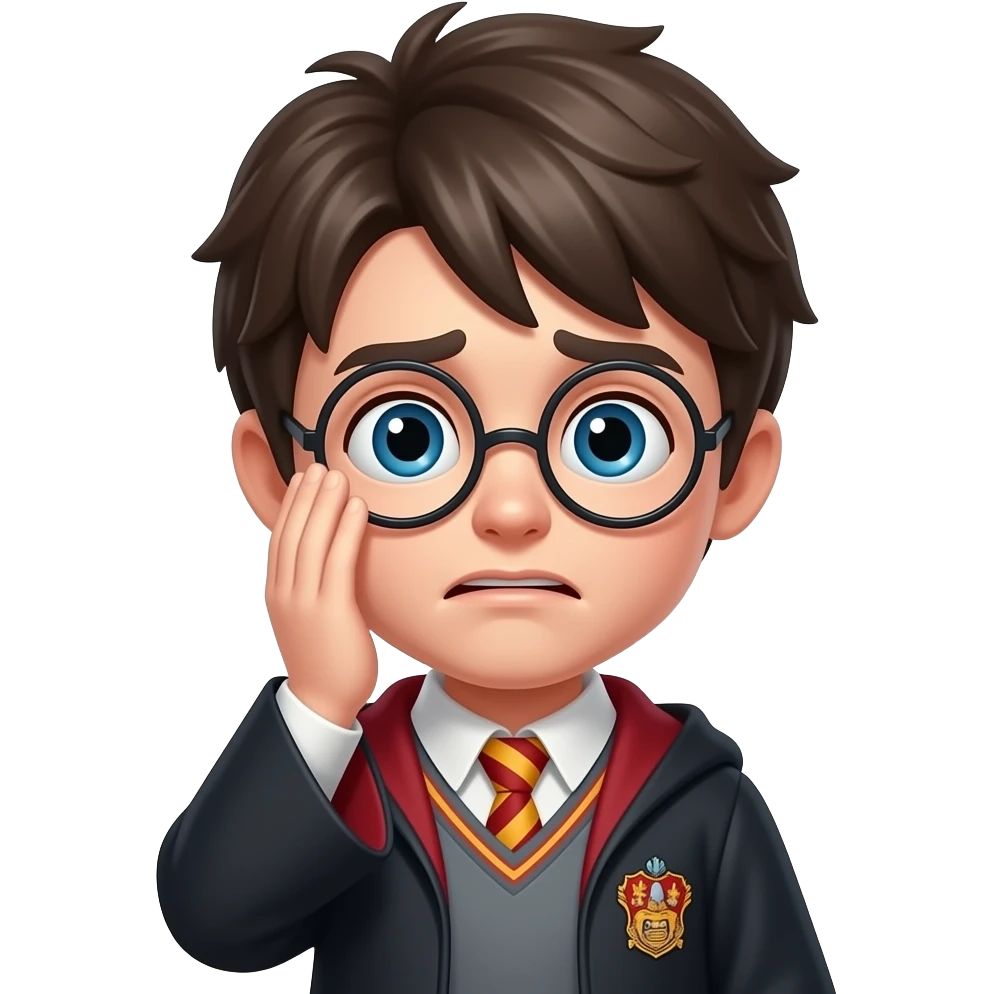 harry potter hand on face embarrased emoji
