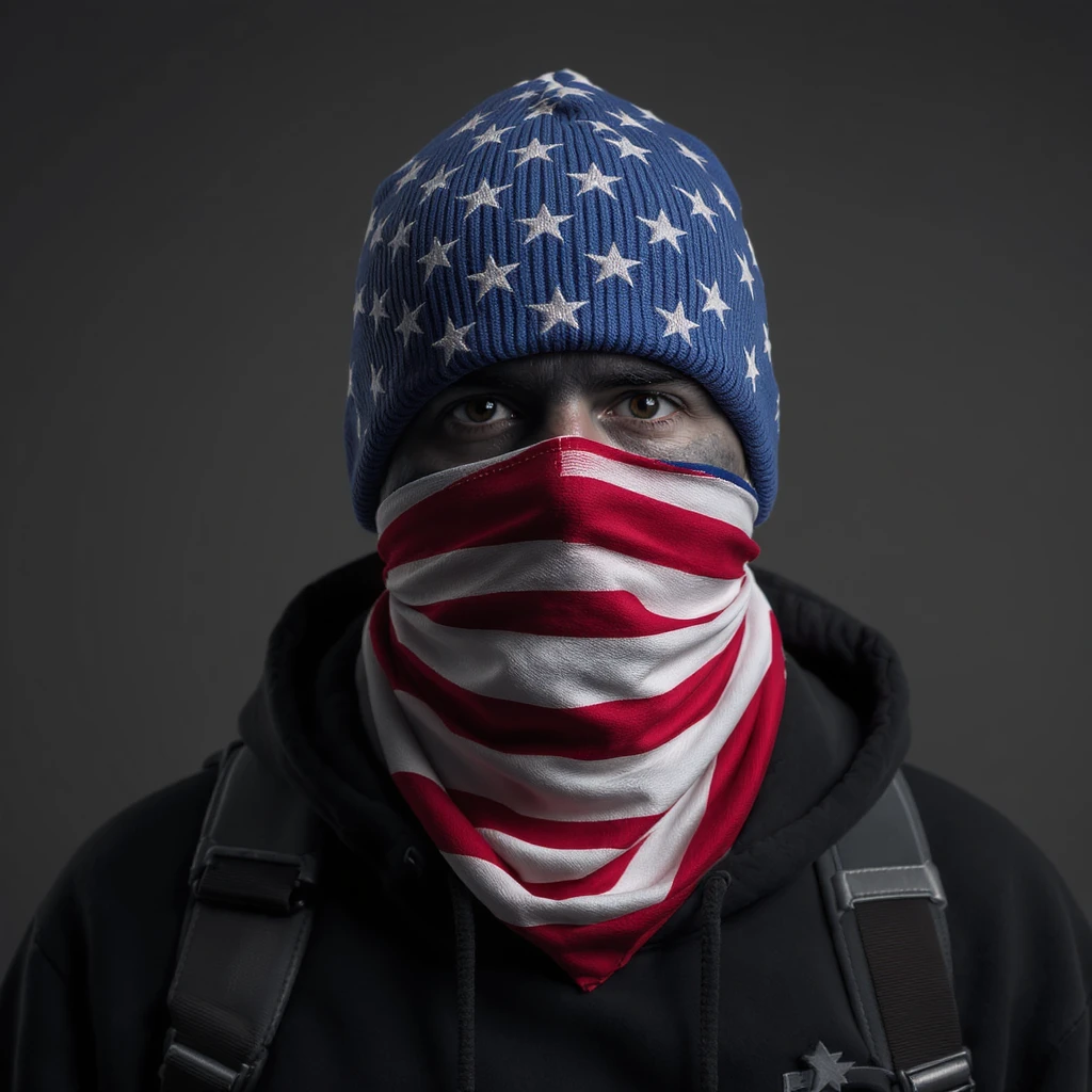 realistic upside down American flag in red, white, and blue, no cartoon effect, no clouds, serious protest mood, no text, simple background emoji