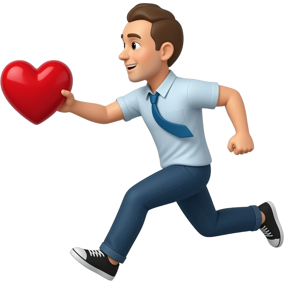 Snatch heart and run emoji emoji