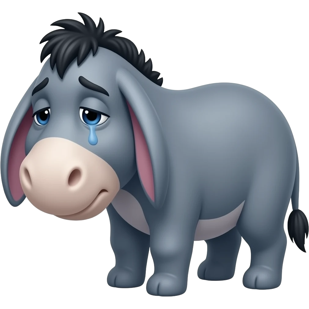 eeyore sick emoji