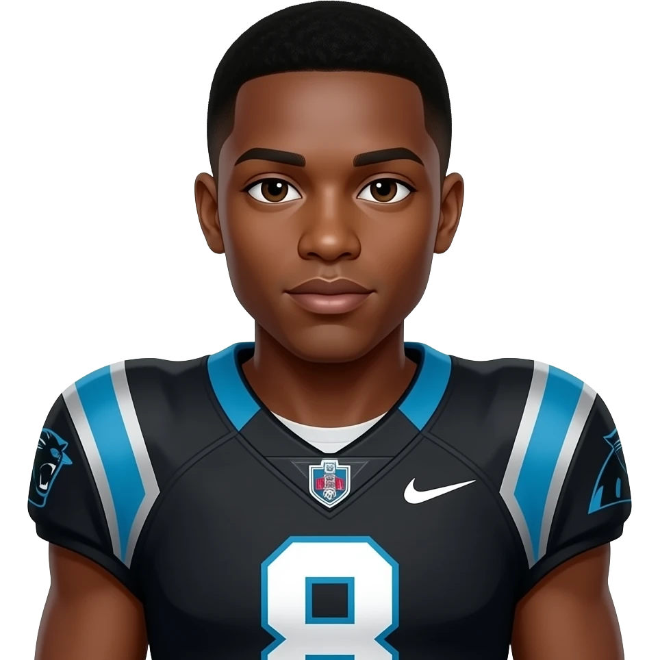 north carolina panthers Jaycee Horn 8 emoji