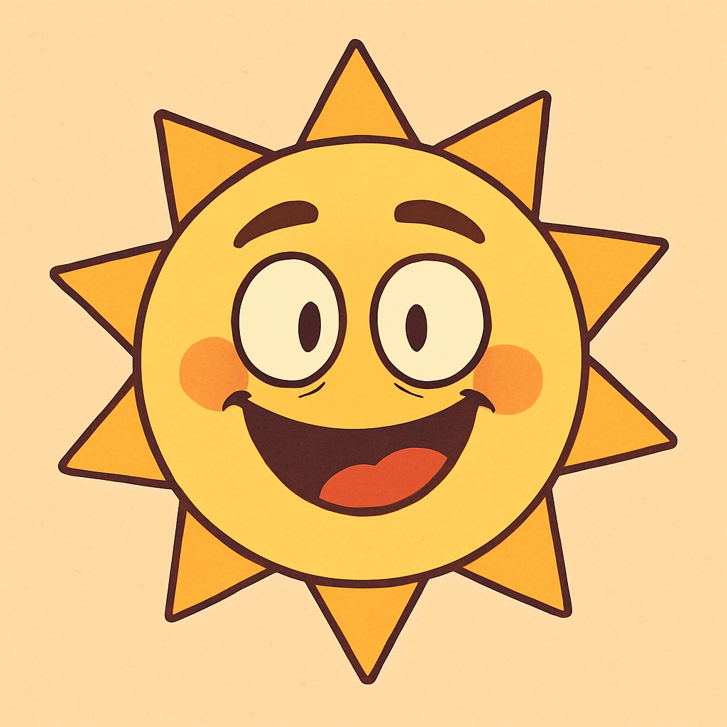 a smiling sun emoji emoji