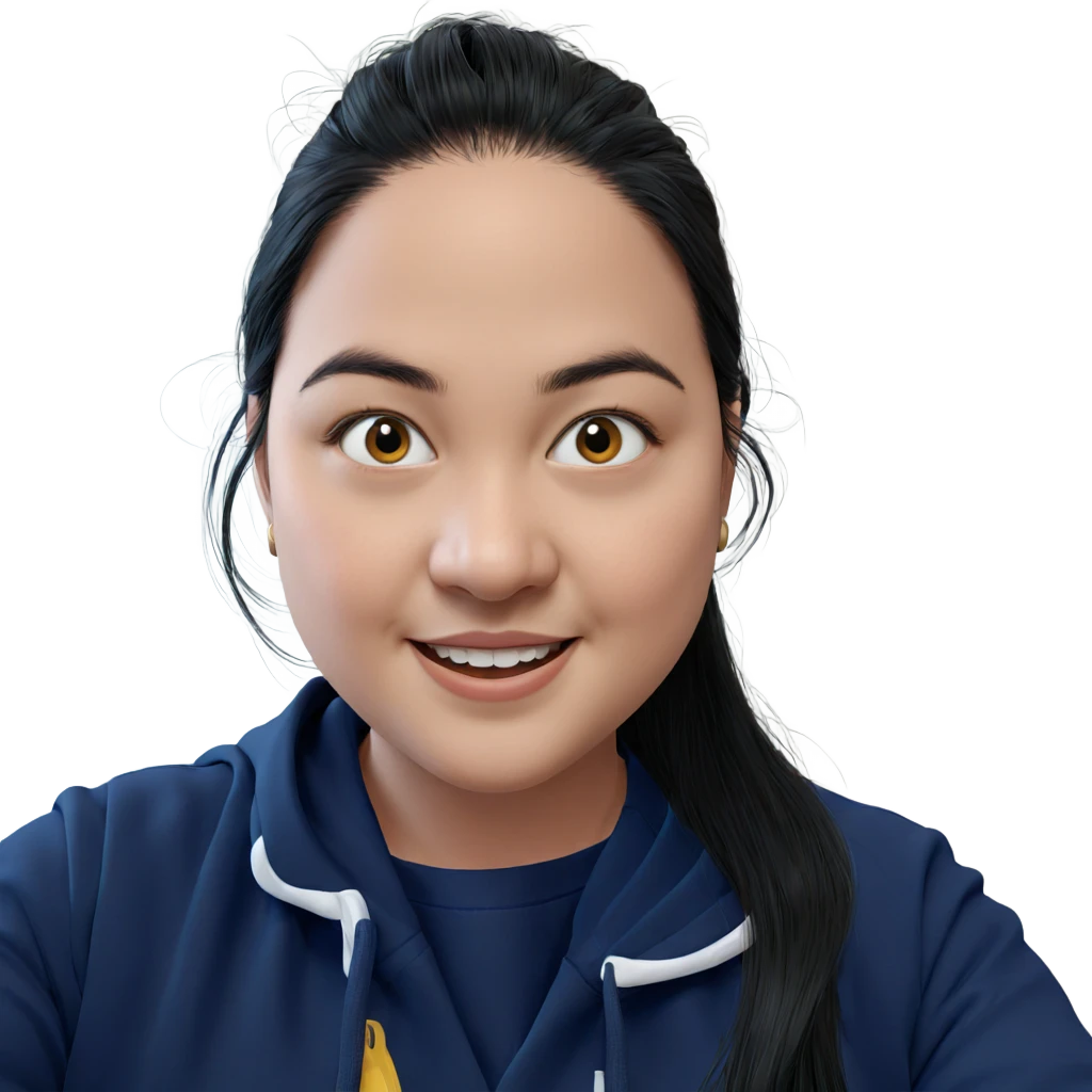 smiling girl with long black hair emoji