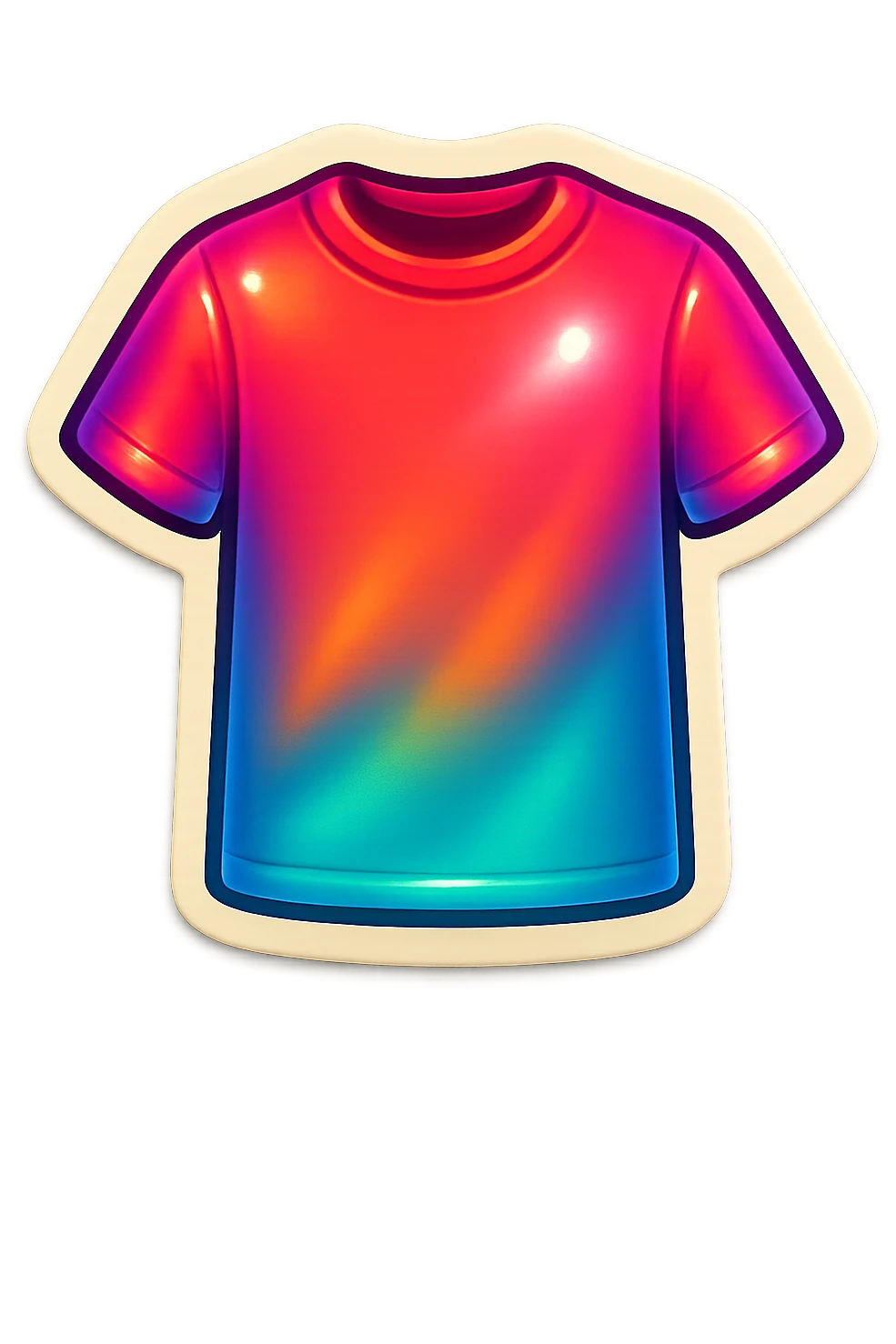 a t-shirt in the style of iOS clothing stickers emoji