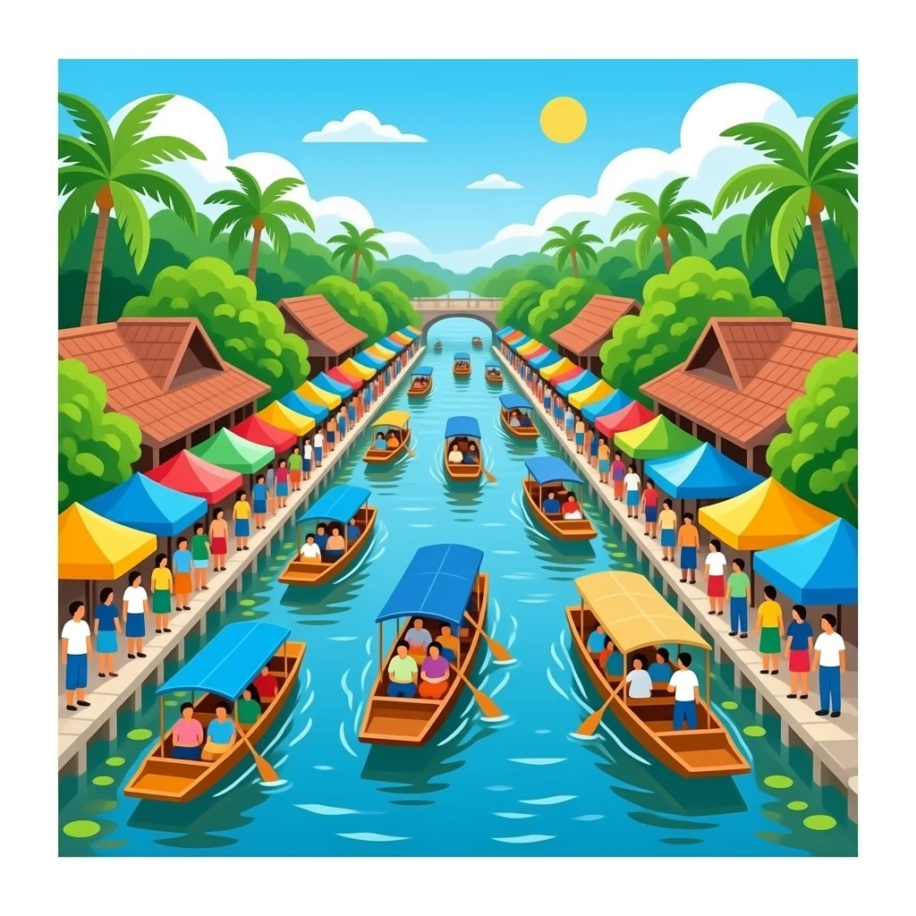 Floating Market top full view emoji