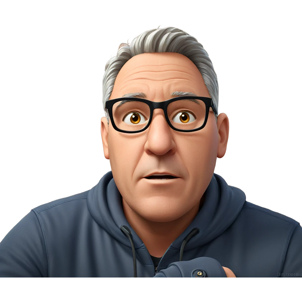 male portrait against brick wall emoji