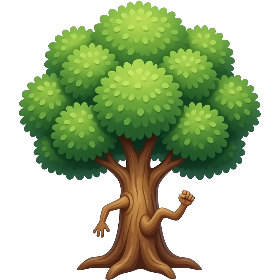Twerking tree emoji