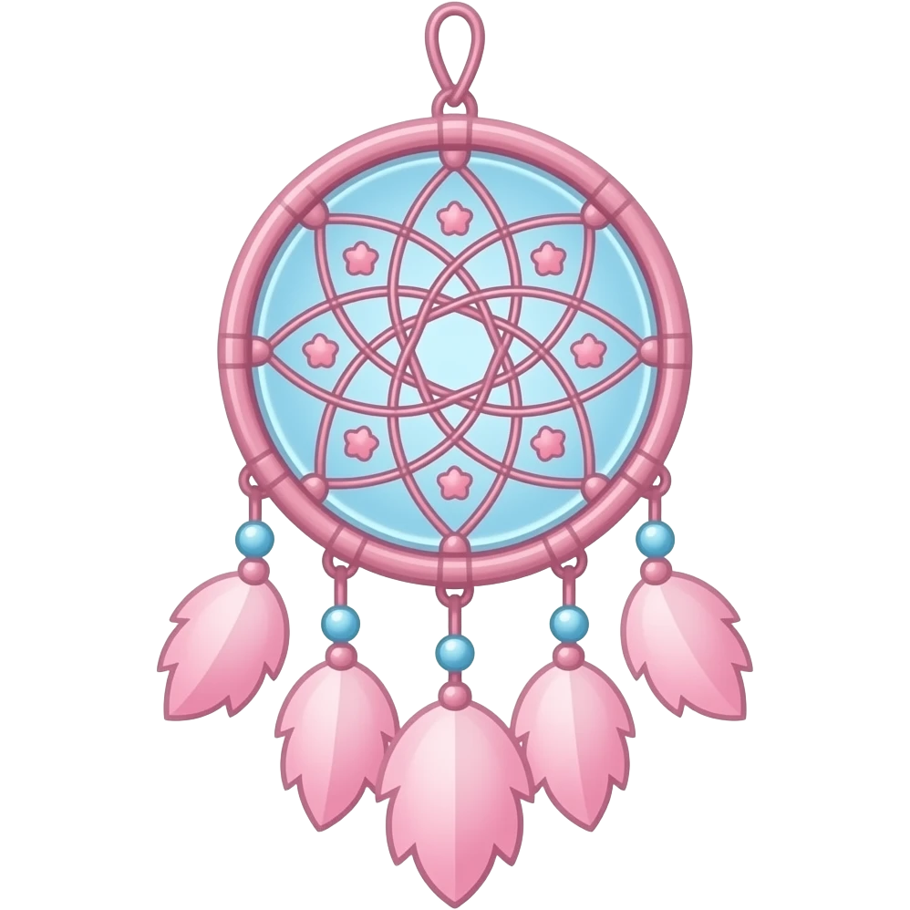 Pastel Sakura dreamcatcher-suncatcher emoji
