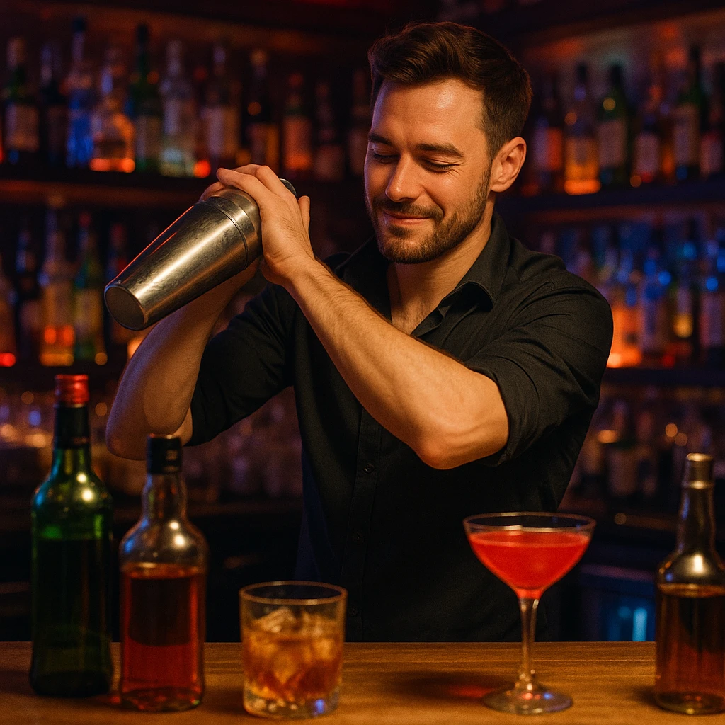 bartender mixing drinks emoji