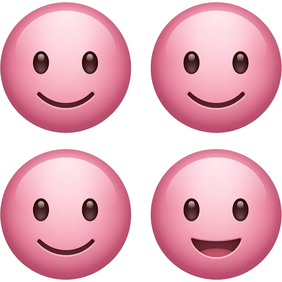 5 pink Japanese emojis emoji