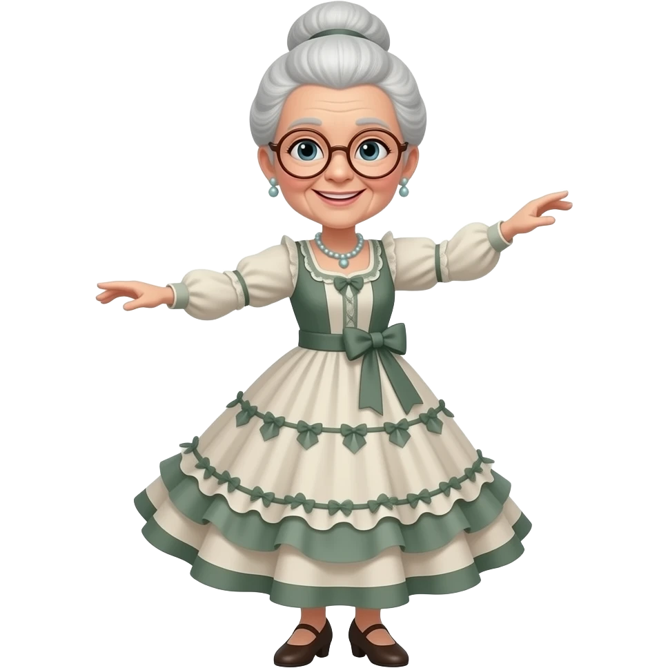 Grand mère qui dance emoji