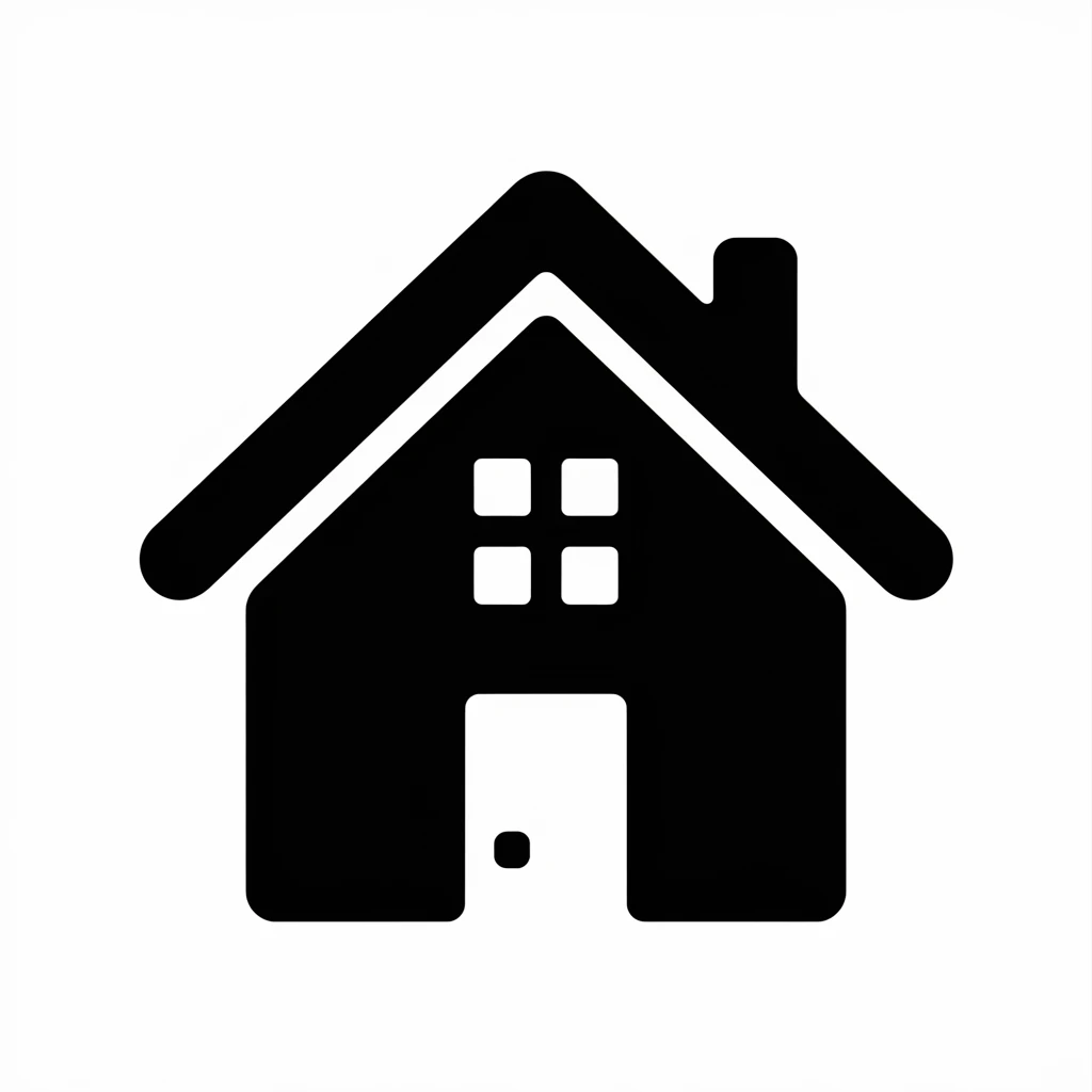 House icon black silhouette emoji
