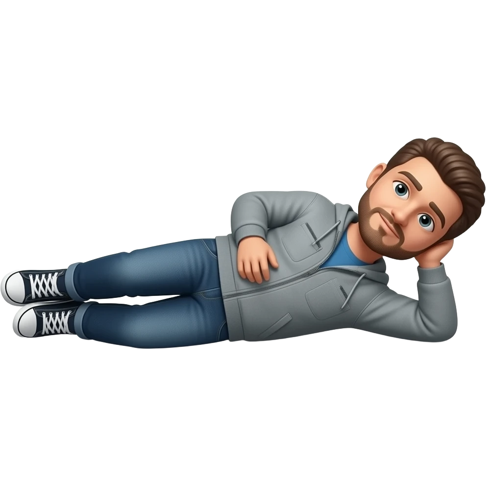 Person lying flat on the floor emoji