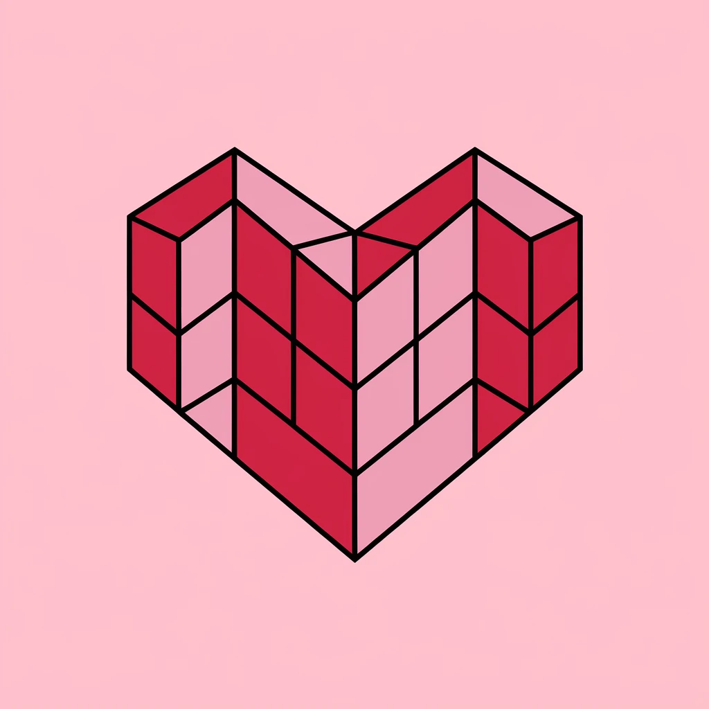 heart with a 3D effect emoji