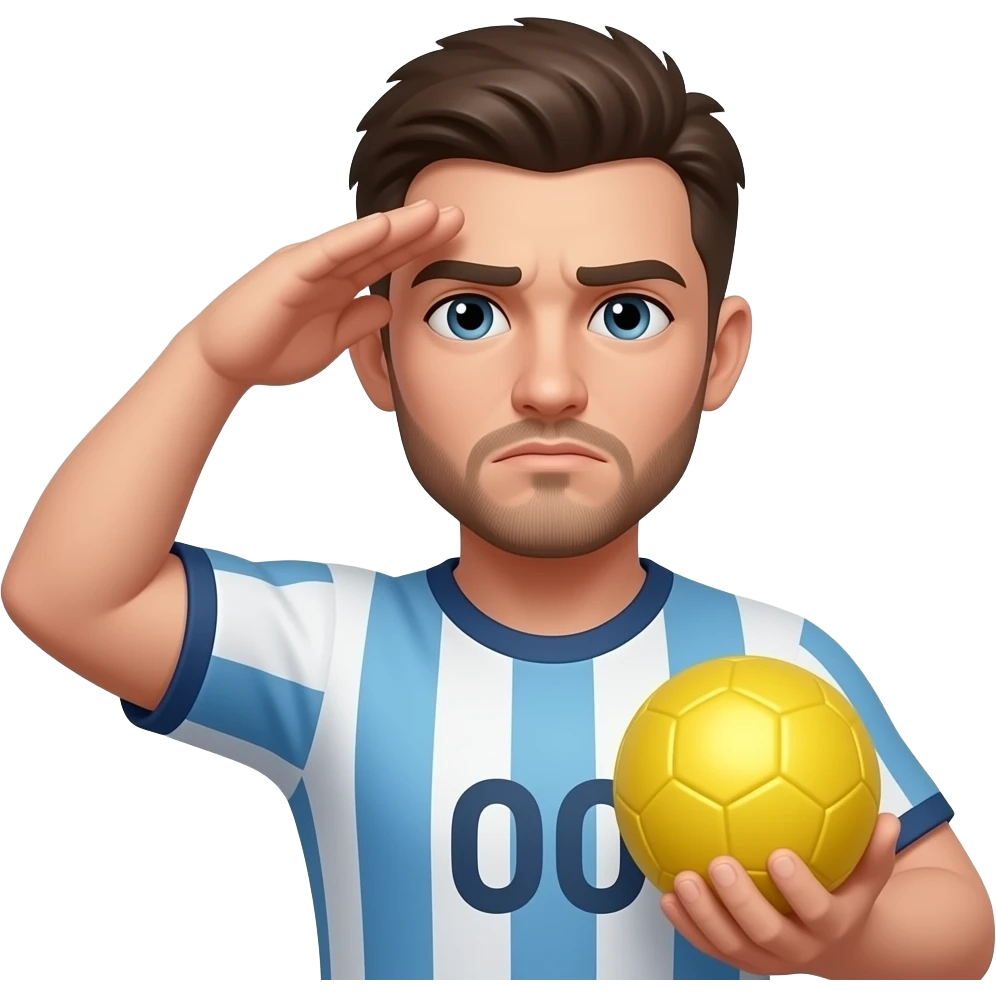 🫡😔😞 somber salute yellow ball emoji