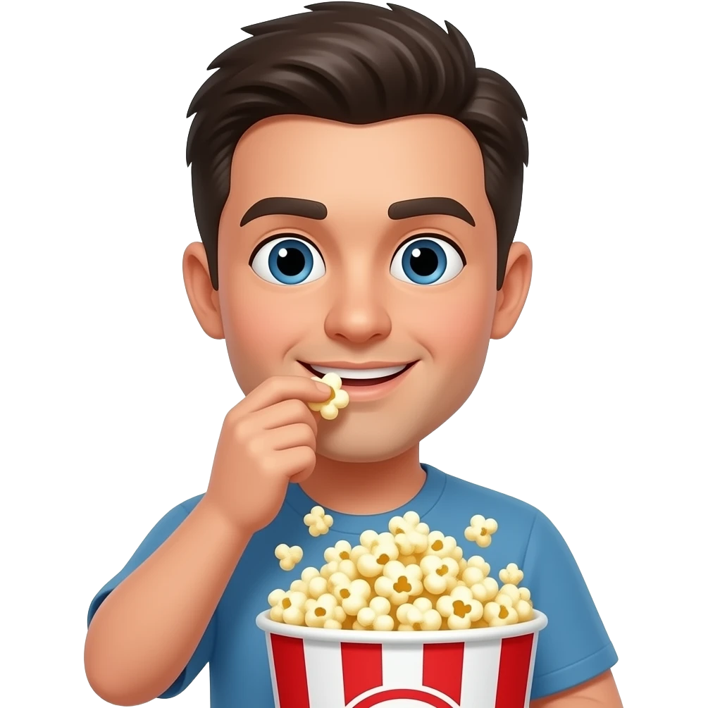 eating popcorn emoji
