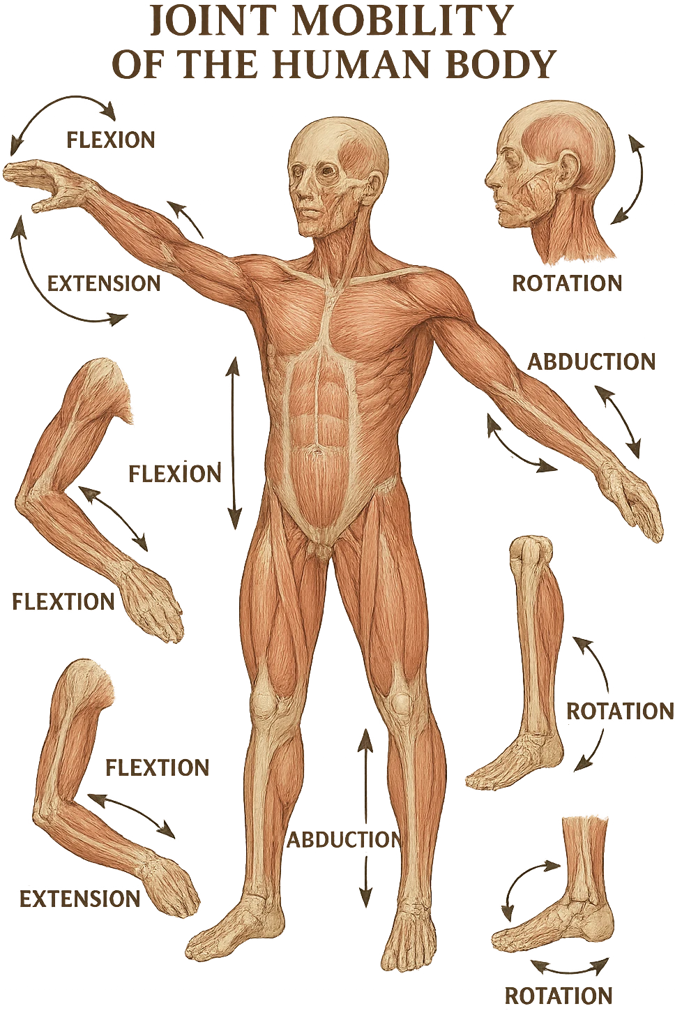 MOBILITà ARTICOLARE DI UN CORPO UMANO ANATOMICO emoji