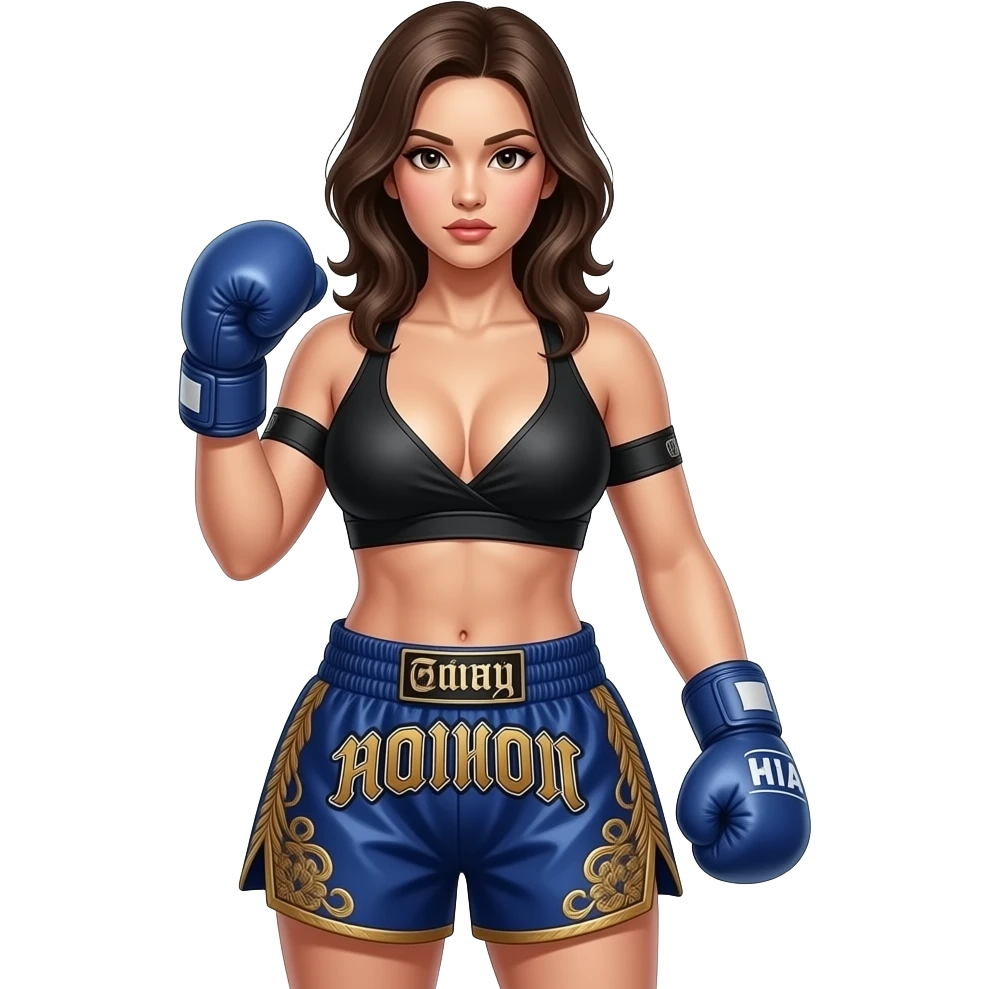 Sexy female, Muay thai monster Boobs emoji