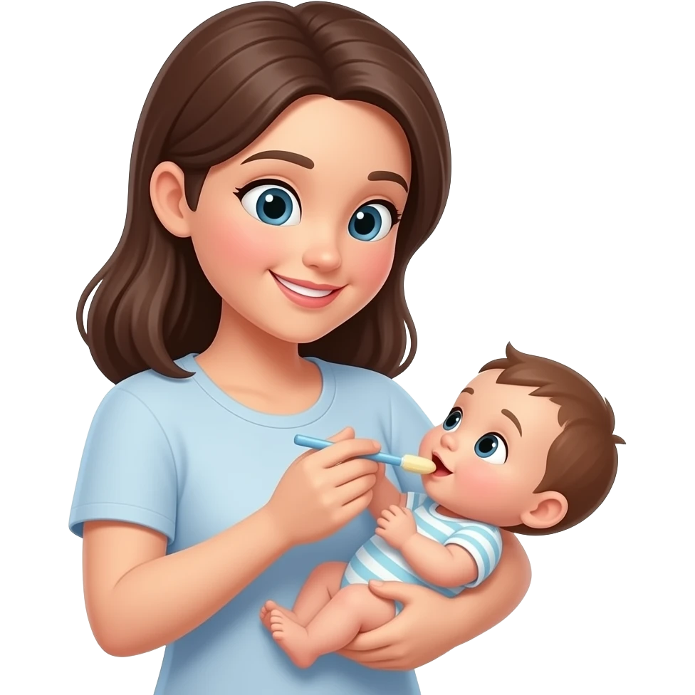 мать кормит ребенка грудью emoji